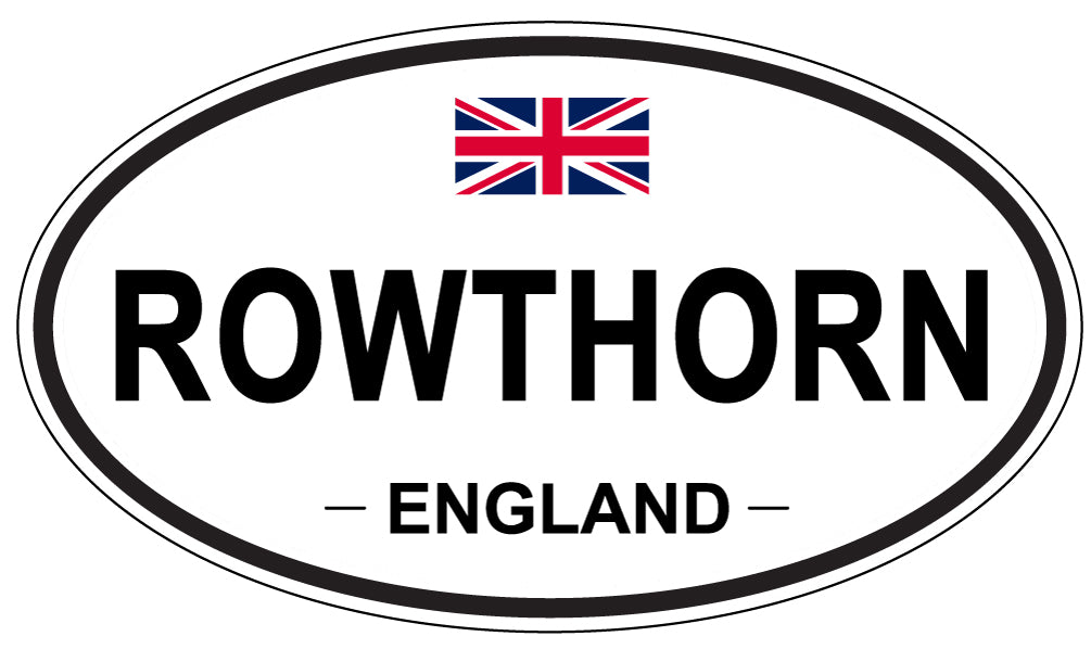 ROWTHORN, England - Oval Magnet
