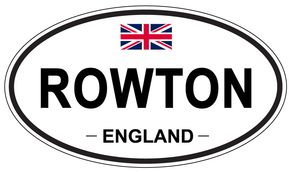 ROWTON, England - Oval Magnet