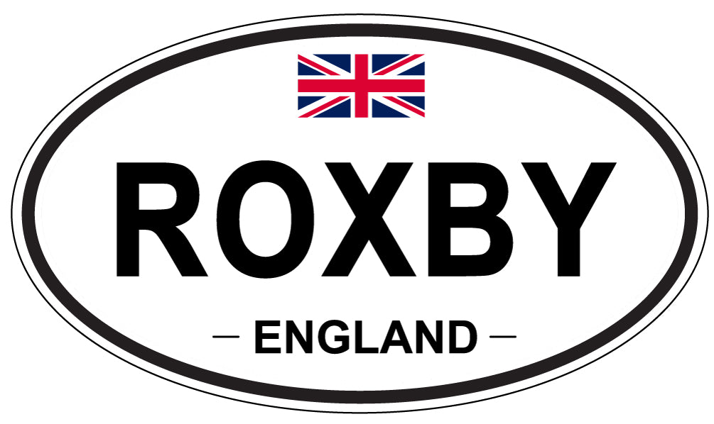 ROXBY, England - Oval Magnet