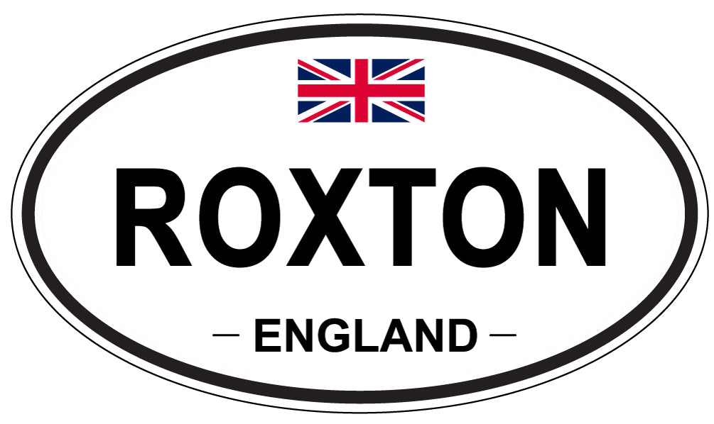 ROXTON, England - Oval Magnet