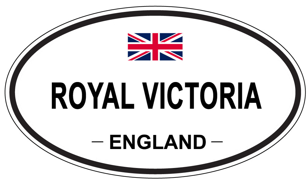 ROYAL VICTORIA, England - Oval Magnet