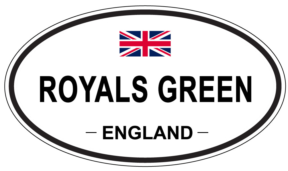 ROYALS GREEN, England - Oval Magnet