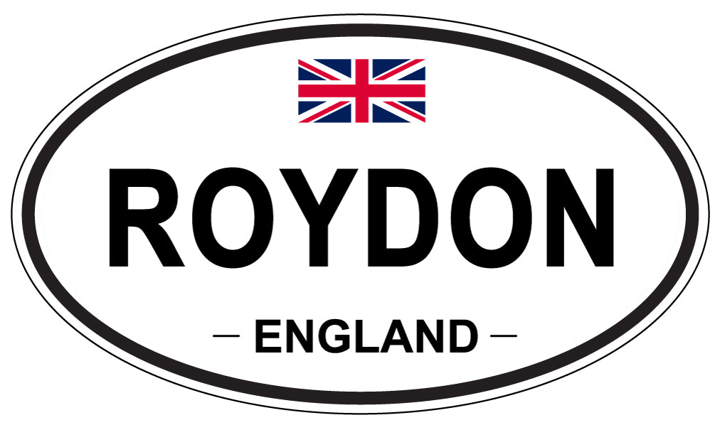 ROYDON, England - Oval Magnet