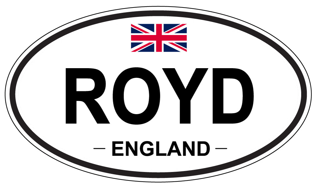 ROYD, England - Oval Magnet
