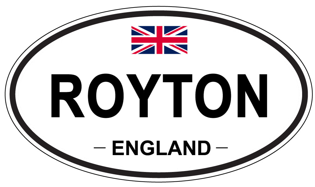 ROYTON, England - Oval Magnet