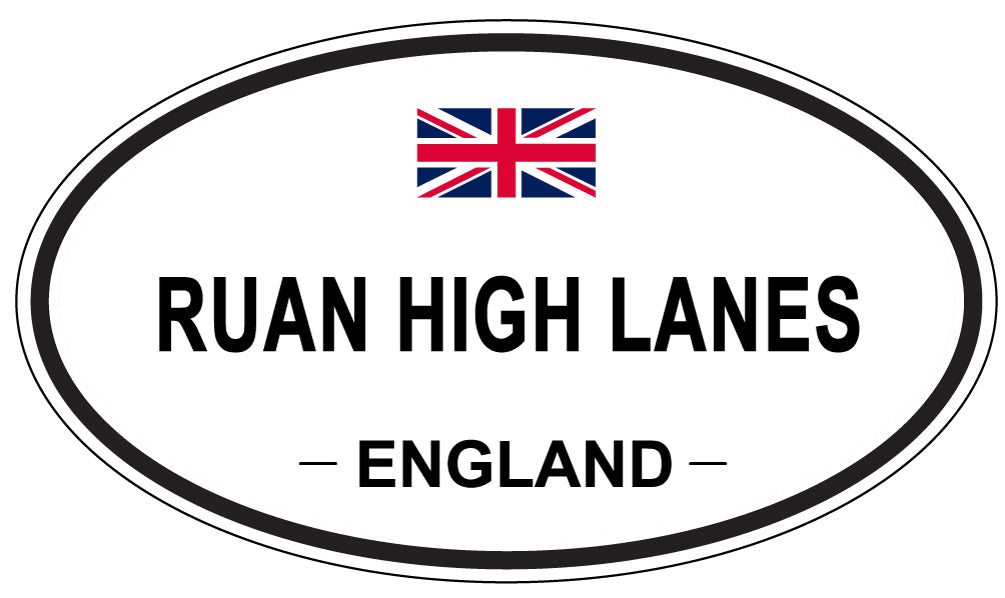 RUAN HIGH LANES, England - Oval Magnet