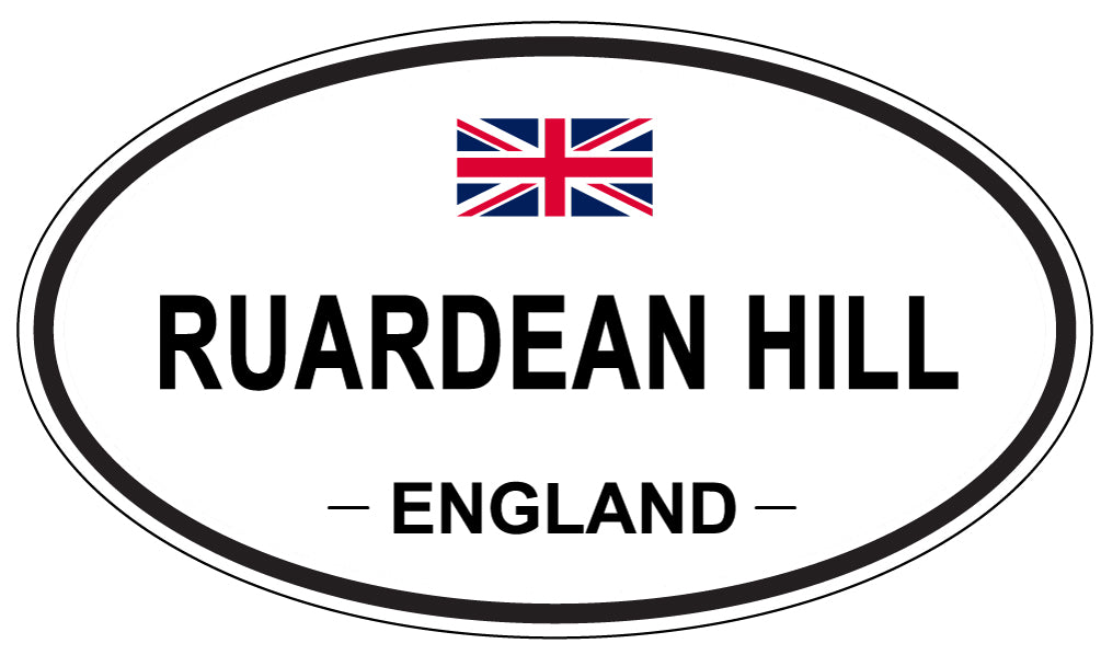 RUARDEAN HILL, England - Oval Magnet