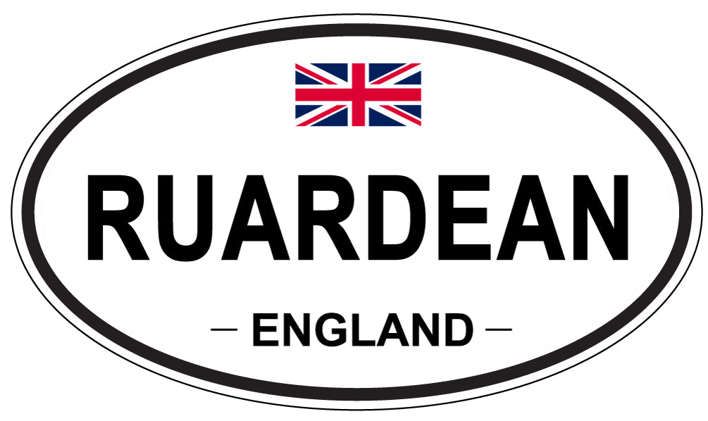 RUARDEAN, ENGLAND - Oval Sticker