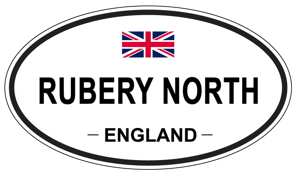 RUBERY NORTH, ENGLAND - Oval Sticker