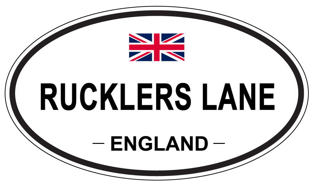 RUCKLERS LANE, England - Oval Magnet