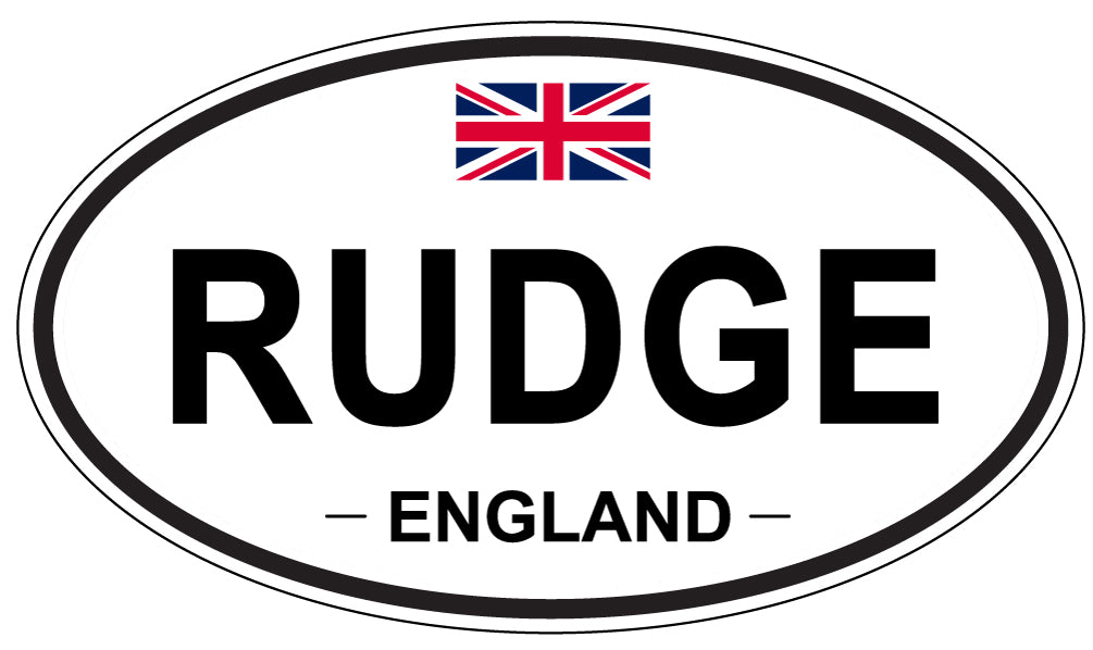 RUDGE, England - Oval Magnet