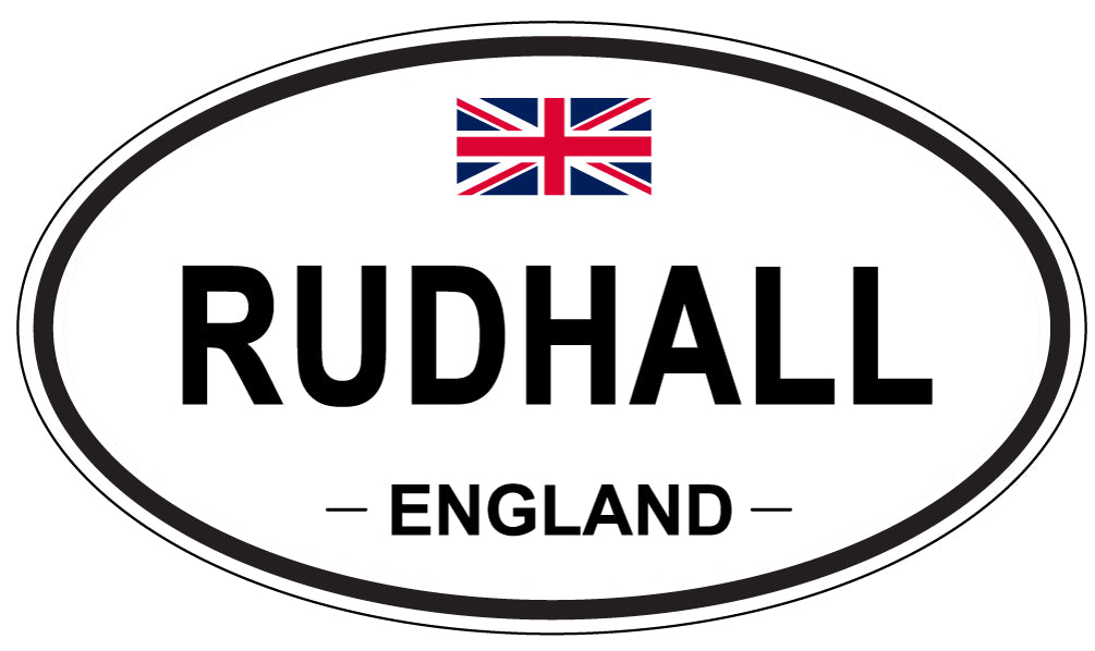 RUDHALL, ENGLAND - Oval Sticker