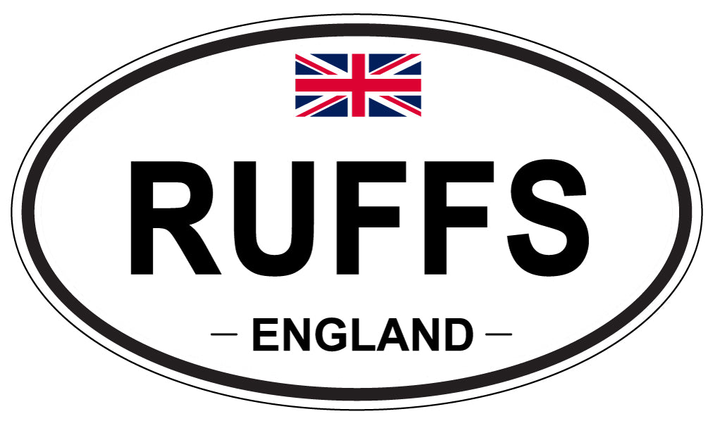 RUFFS, England - Oval Magnet