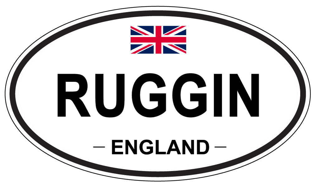 RUGGIN, England - Oval Magnet