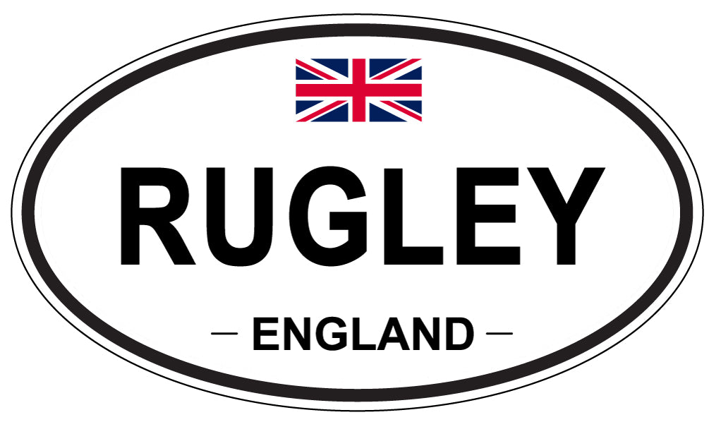 RUGLEY, ENGLAND - Oval Sticker