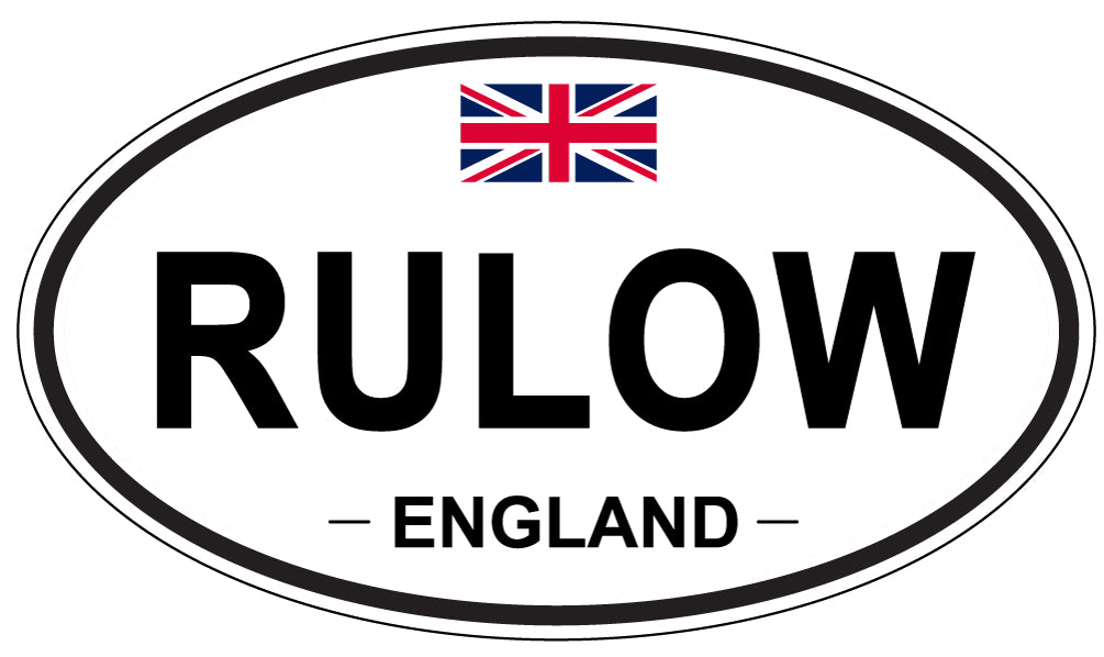 RULOW, England - Oval Magnet