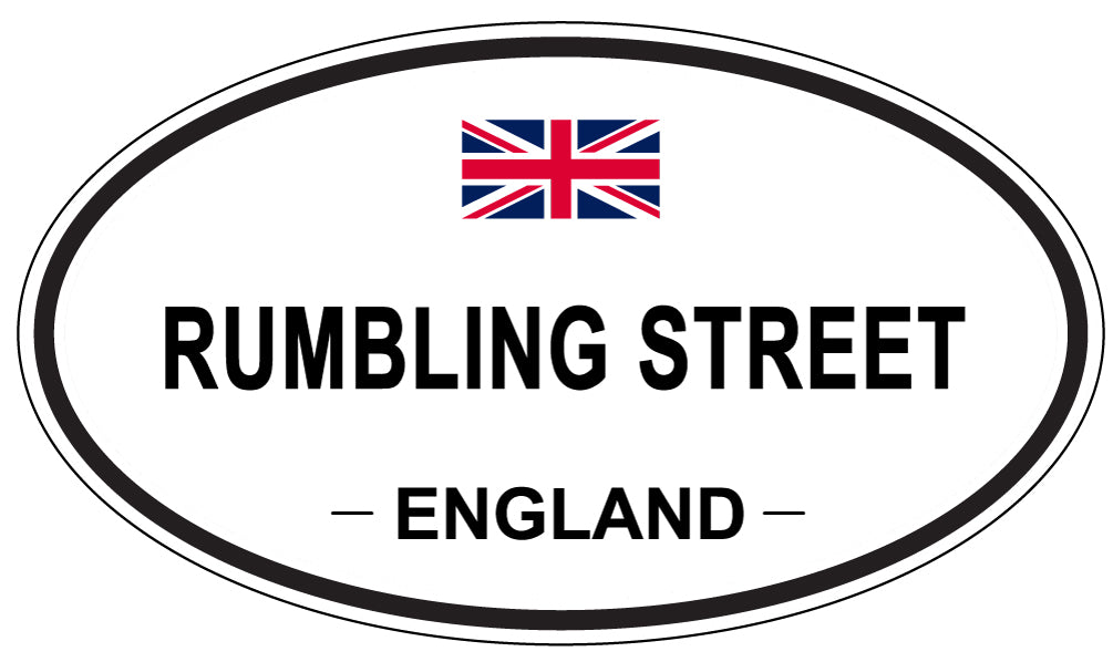 RUMBLING STREET, England - Oval Magnet