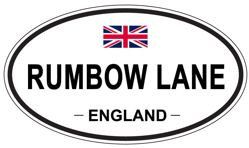 RUMBOW LANE, England - Oval Magnet