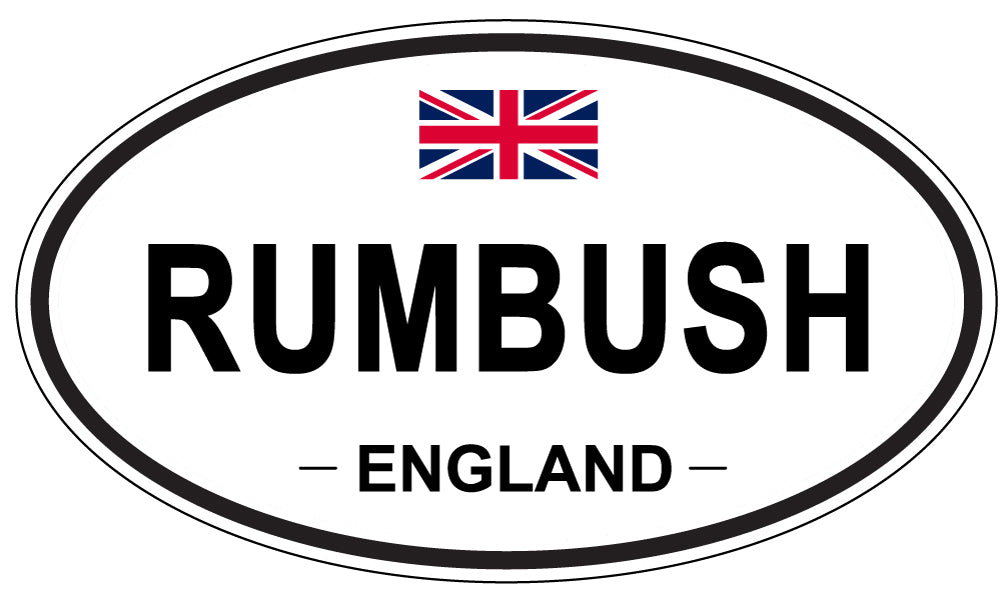 RUMBUSH, England - Oval Magnet