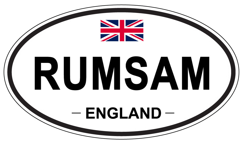 RUMSAM, England - Oval Magnet