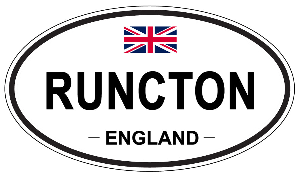 RUNCTON, England - Oval Magnet
