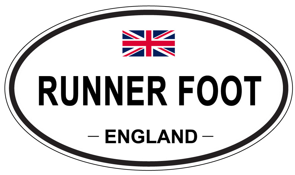 RUNNER FOOT, England - Oval Magnet