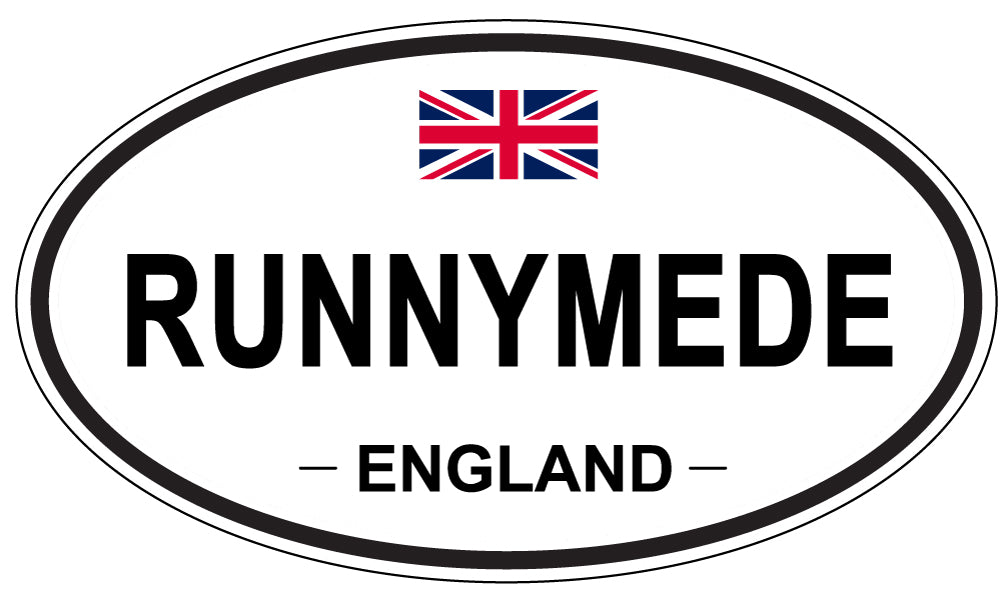 RUNNYMEDE, ENGLAND - Oval Sticker