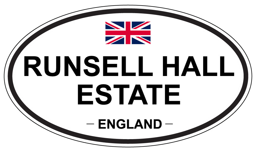 RUNSELL HALL ESTATE, England - Oval Magnet