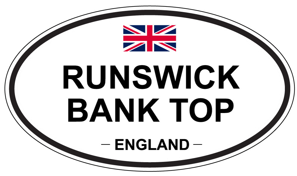 RUNSWICK BANK TOP, England - Oval Magnet