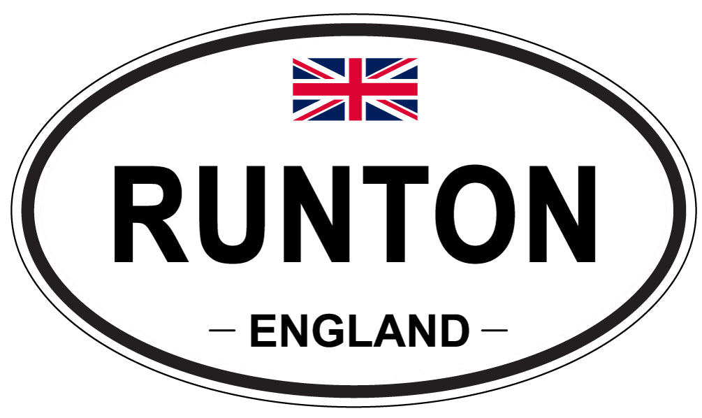 RUNTON, England - Oval Magnet