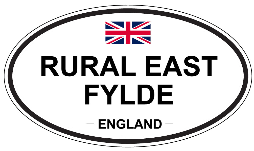RURAL EAST FYLDE, England - Oval Magnet