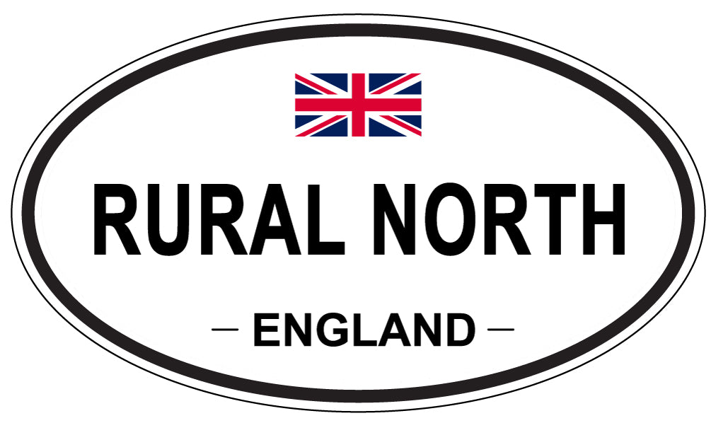 RURAL NORTH, England - Oval Magnet