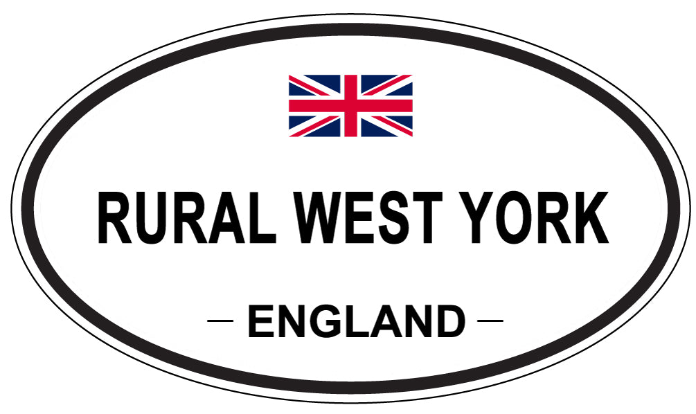 RURAL WEST YORK, England - Oval Magnet