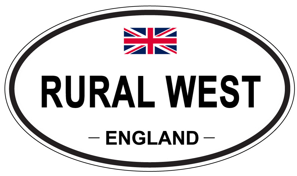 RURAL WEST, ENGLAND - Oval Sticker