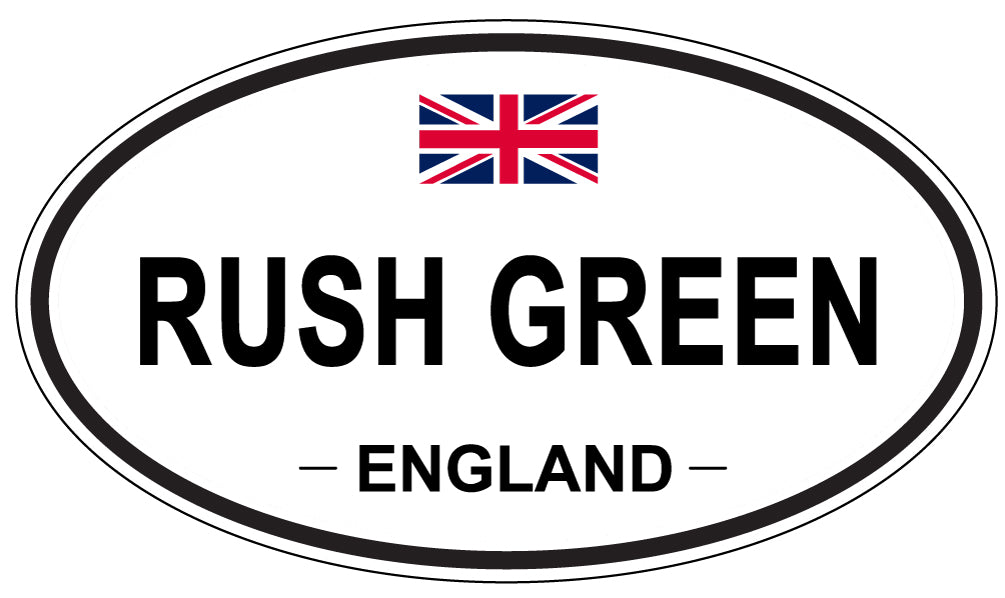 RUSH GREEN, England - Oval Magnet
