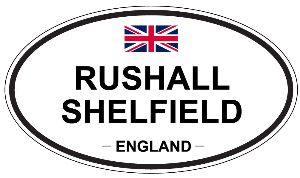 RUSHALL SHELFIELD, England - Oval Magnet