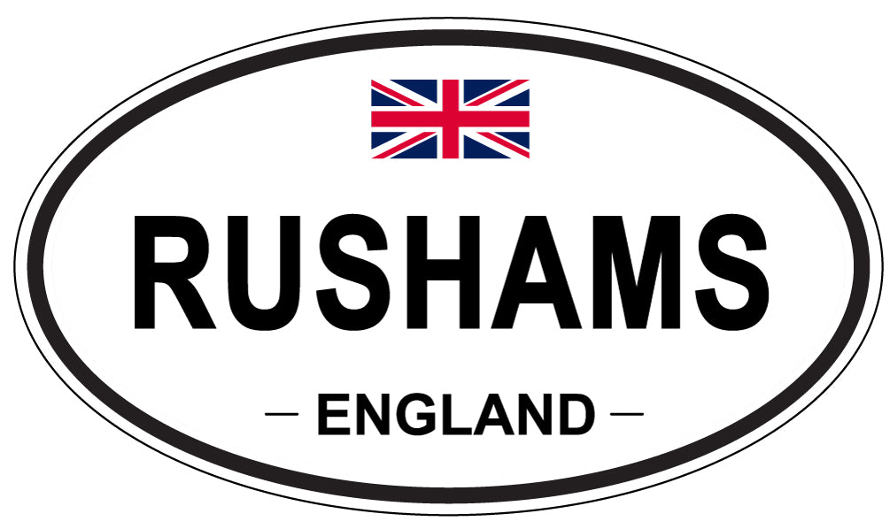 RUSHAMS, England - Oval Magnet