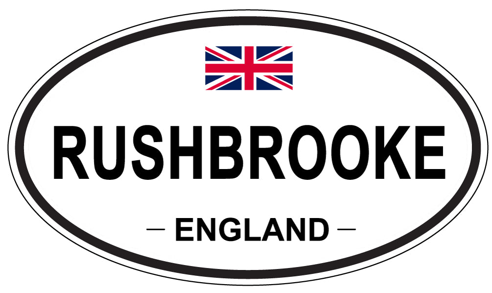 RUSHBROOKE, England - Oval Magnet