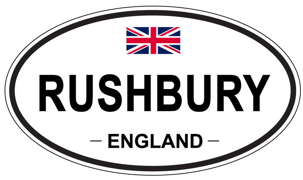 RUSHBURY, England - Oval Magnet