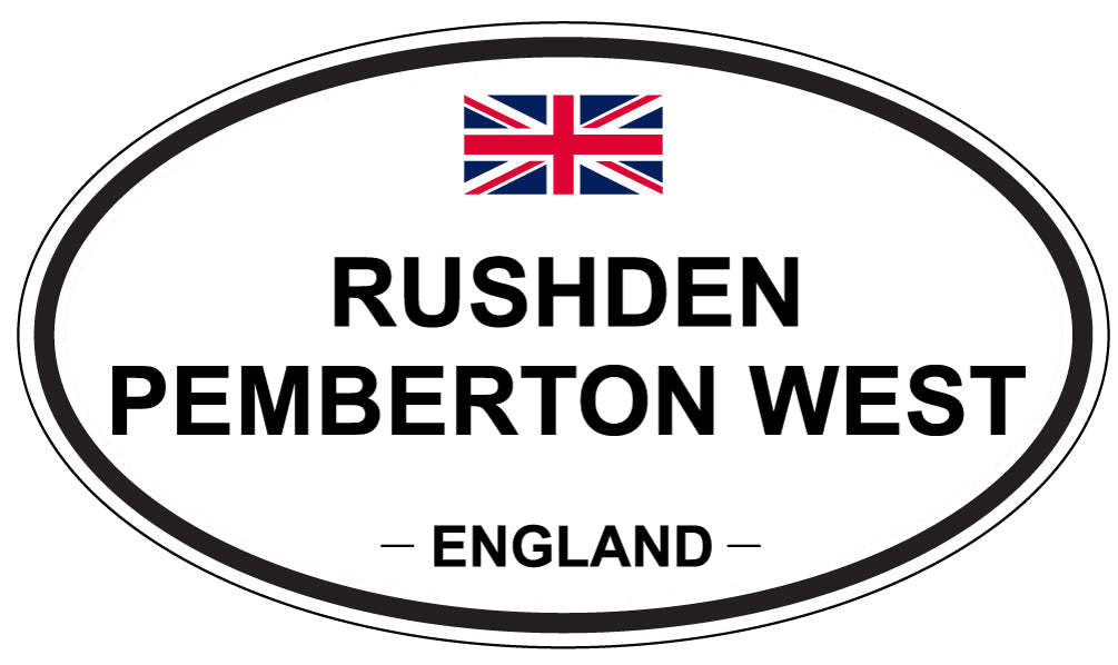 RUSHDEN PEMBERTON WEST, England - Oval Magnet