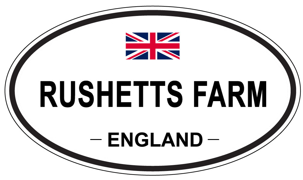 RUSHETTS FARM, England - Oval Magnet