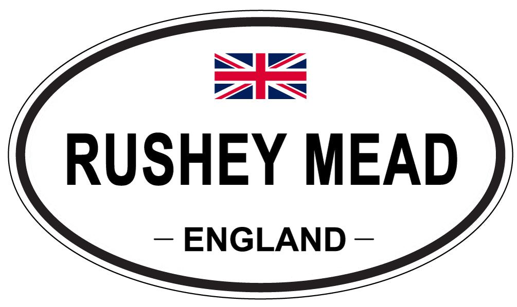 RUSHEY MEAD, England - Oval Magnet