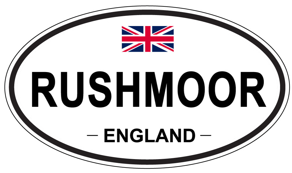 RUSHMOOR, ENGLAND - Oval Sticker