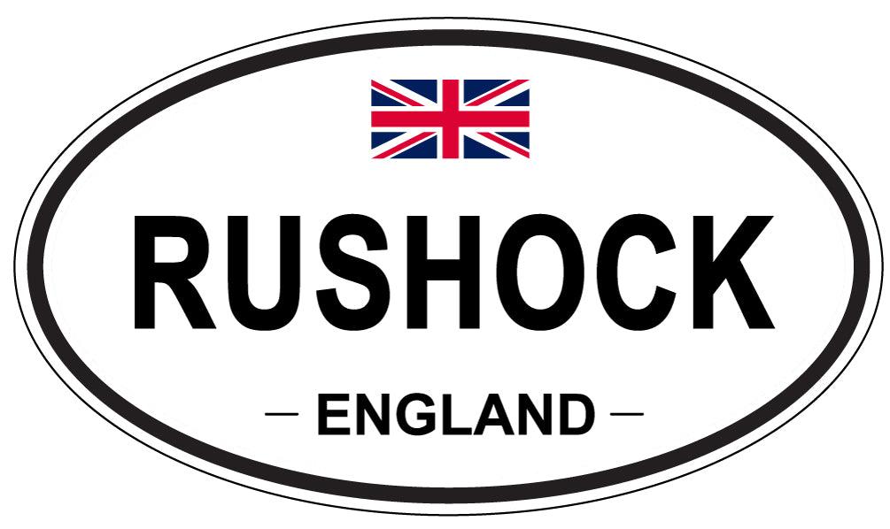 RUSHOCK, England - Oval Magnet