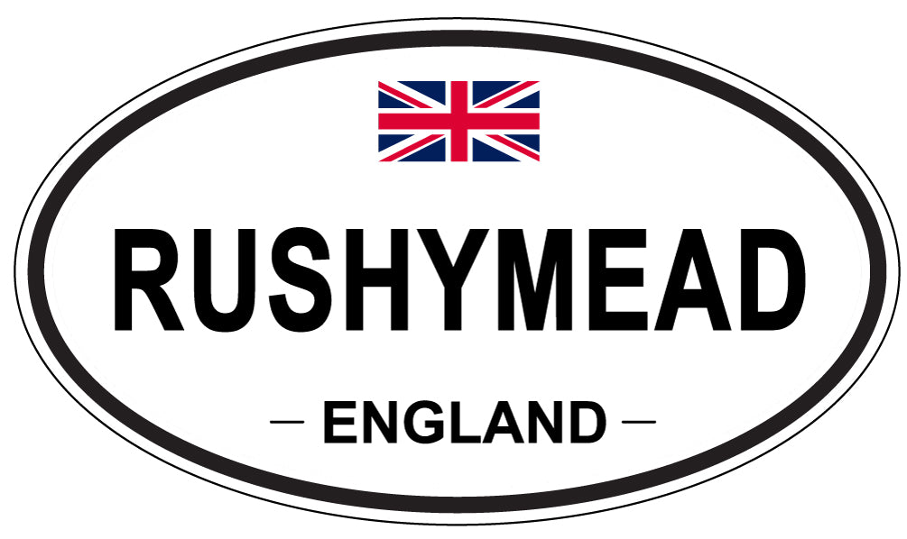 RUSHYMEAD, England - Oval Magnet