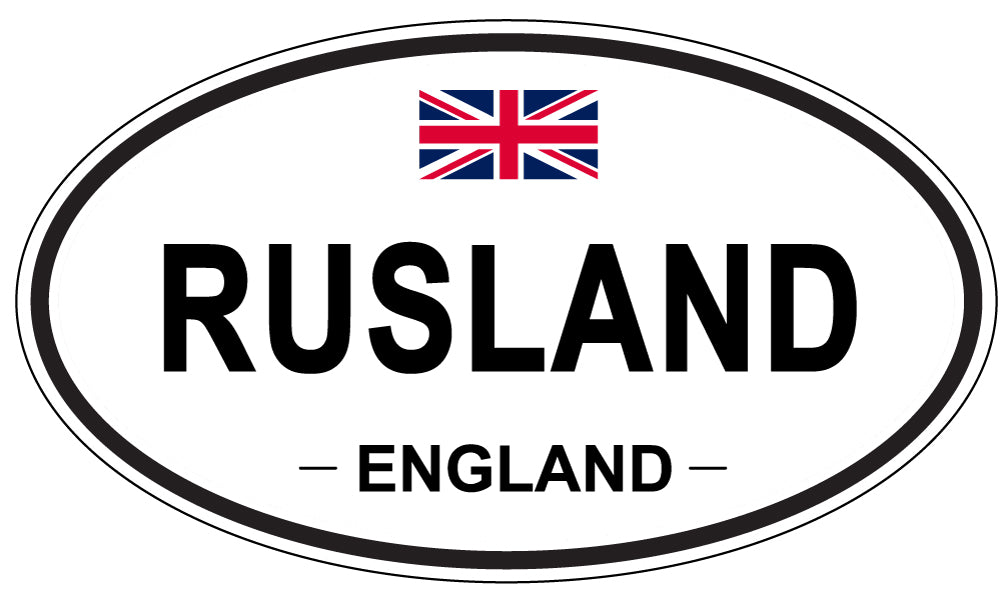 RUSLAND, England - Oval Magnet