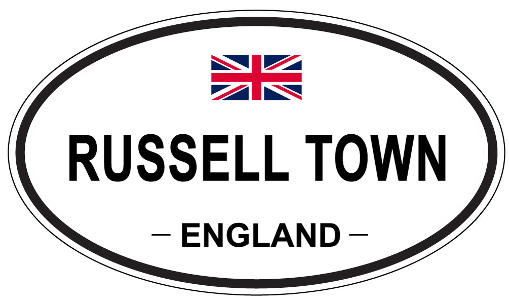 RUSSELL TOWN, England - Oval Magnet