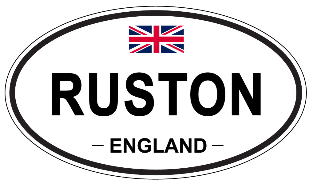 RUSTON, England - Oval Magnet
