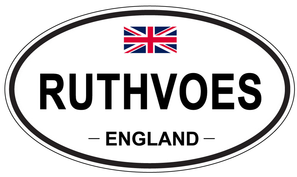 RUTHVOES, England - Oval Magnet
