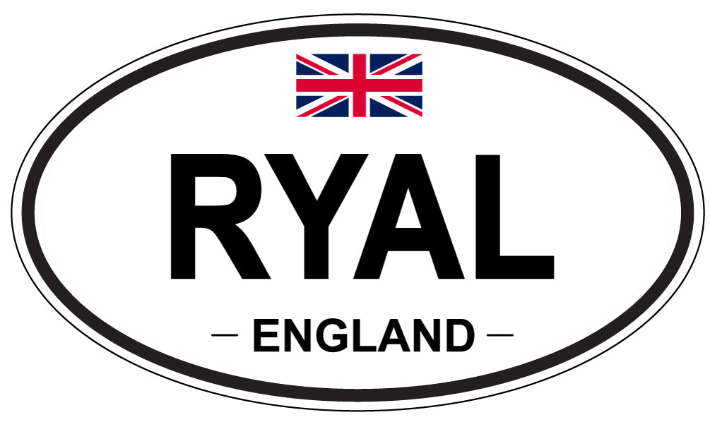 RYAL, England - Oval Magnet